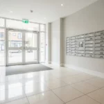 Clean shared entrance hallway cleaned by DustBlasters in Peterborough